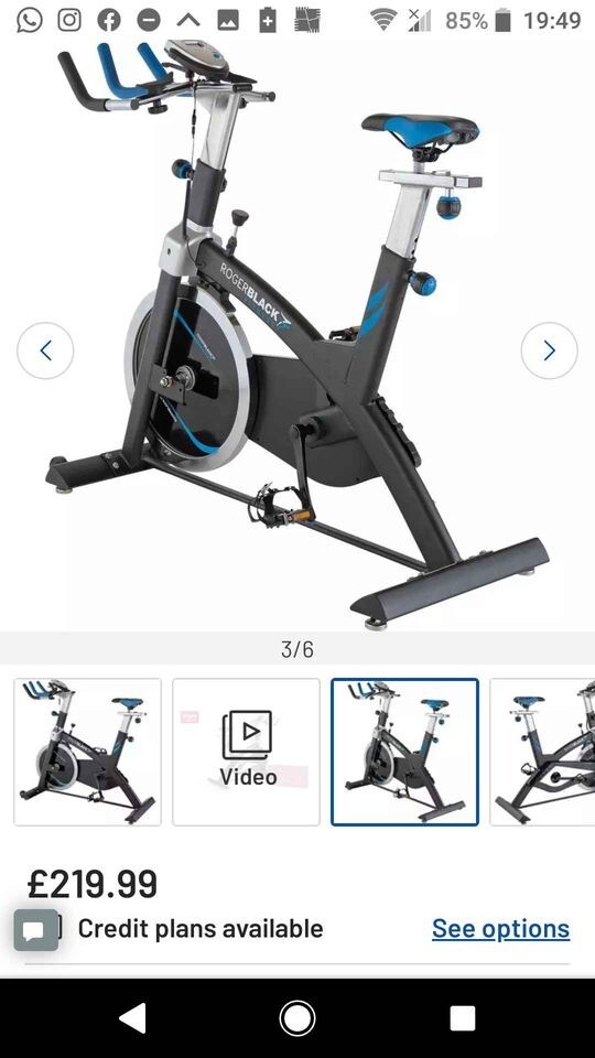 roger black spin bike